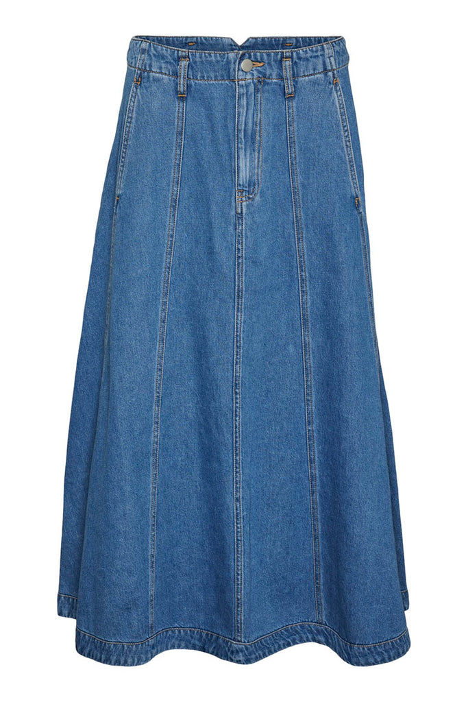 Vero Moda Brynn Highwaisted Denim Skirt Blue