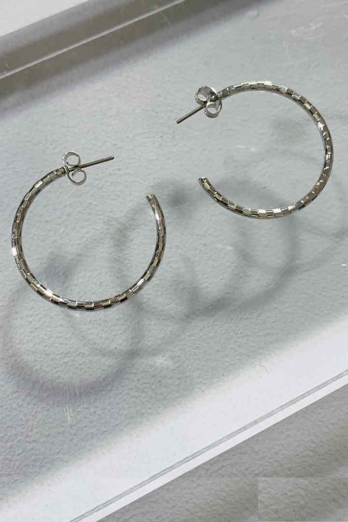 Pieces Sebbas Hoop Earrings silver OS