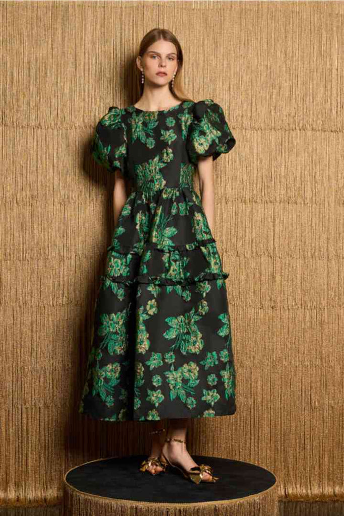 Sister Jane Bonnie Jacquard Midi Dress