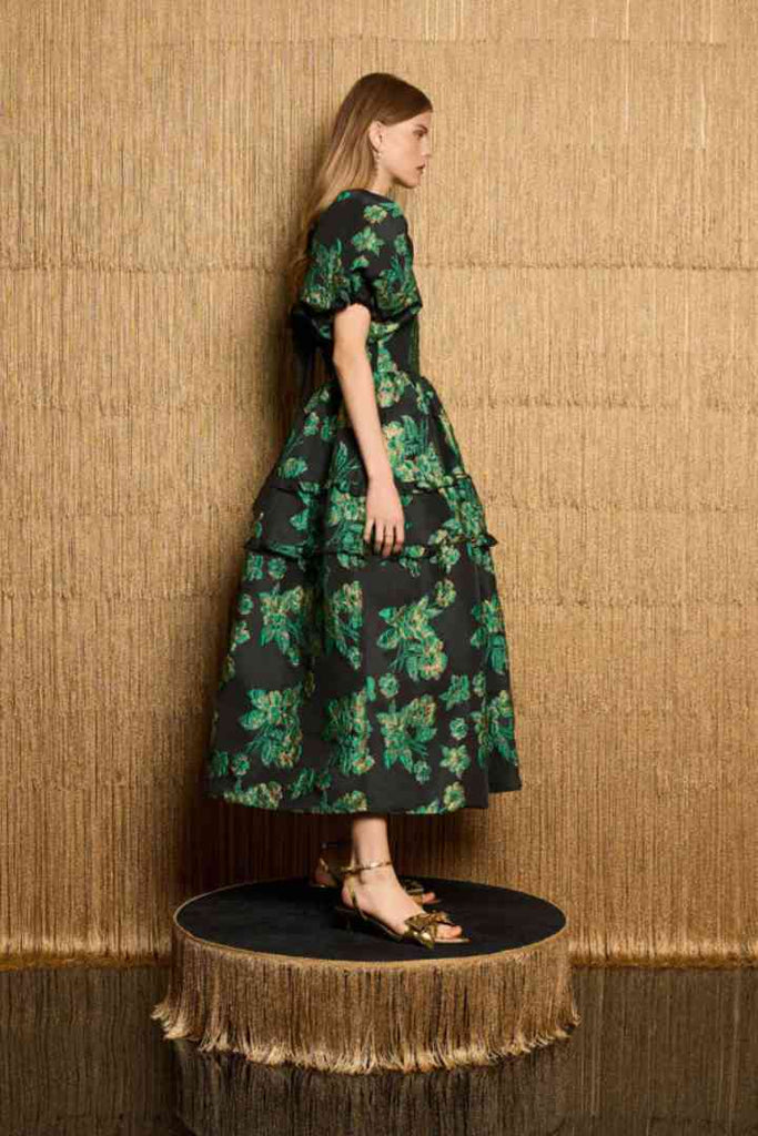 Sister Jane Bonnie Jacquard Midi Dress