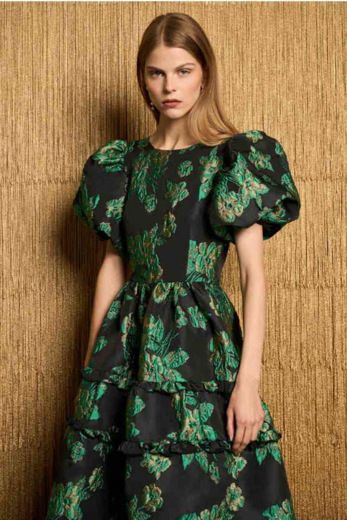 Sister Jane Bonnie Jacquard Midi Dress