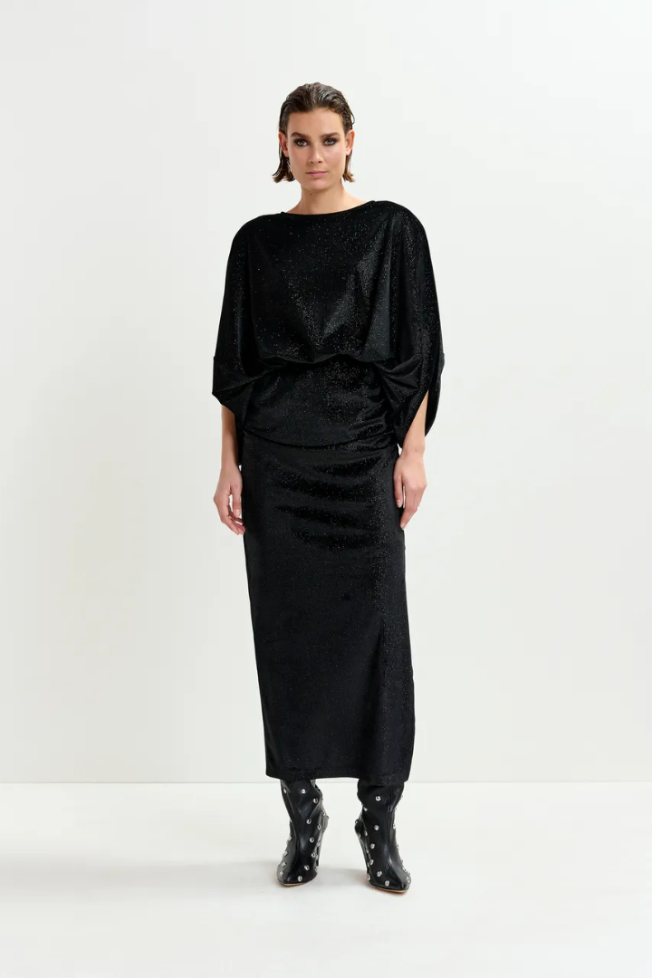 Ividence Ividence Velvet Jersey Dress – willow.ie