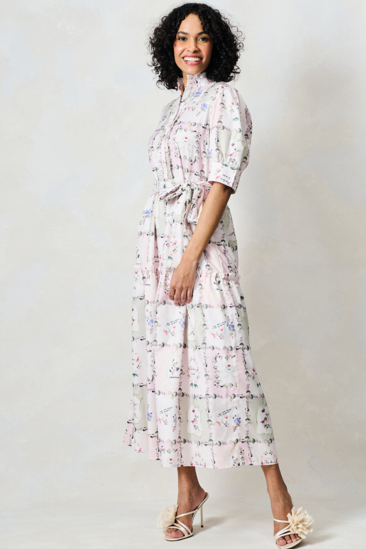 Pamela Button Front Midi Dress – willow.ie
