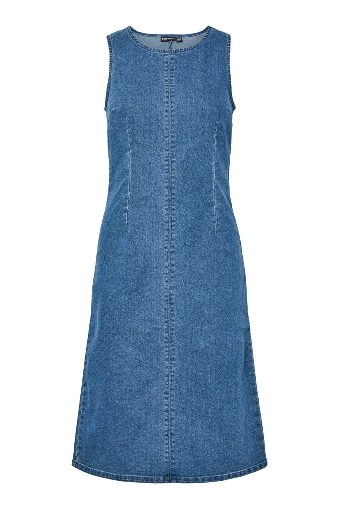 Pieces Tiffany Denim Dress Blue
