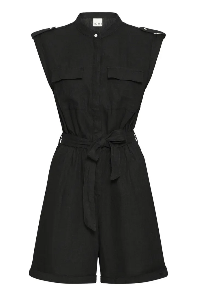 Ichi Linno Jumpsuit Black