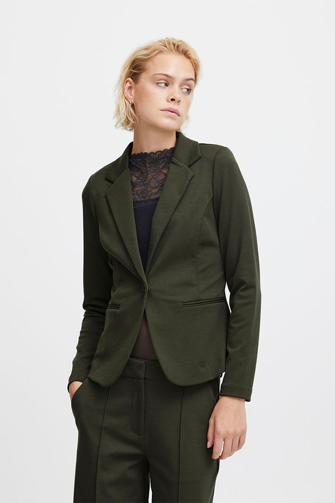 Ichi Kate Blazer Forest Green