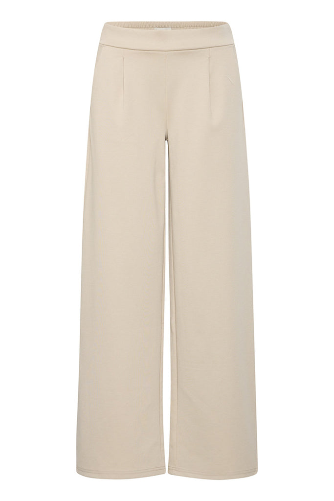 Ichi Kate Sus Long Wide Pants Beige