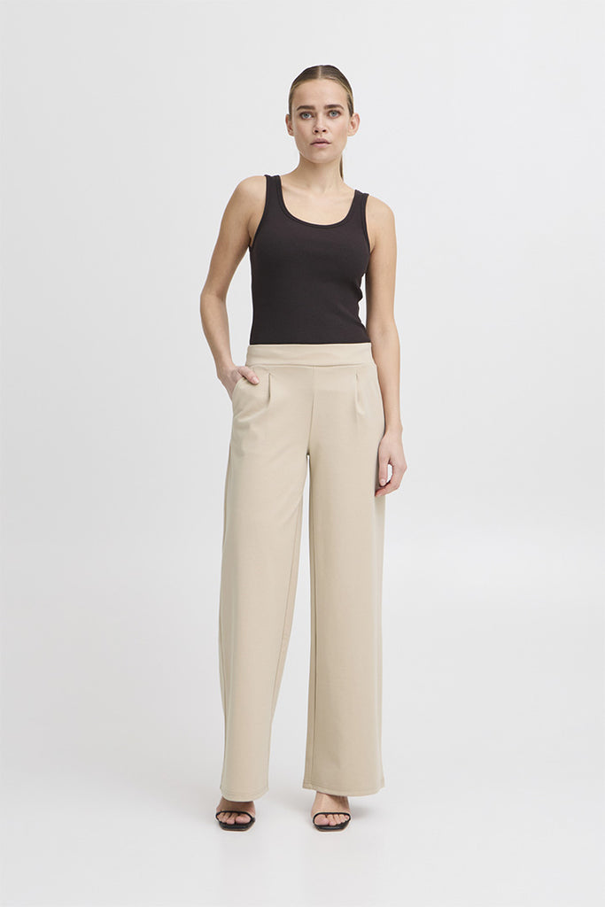 Ichi Kate Sus Long Wide Pants