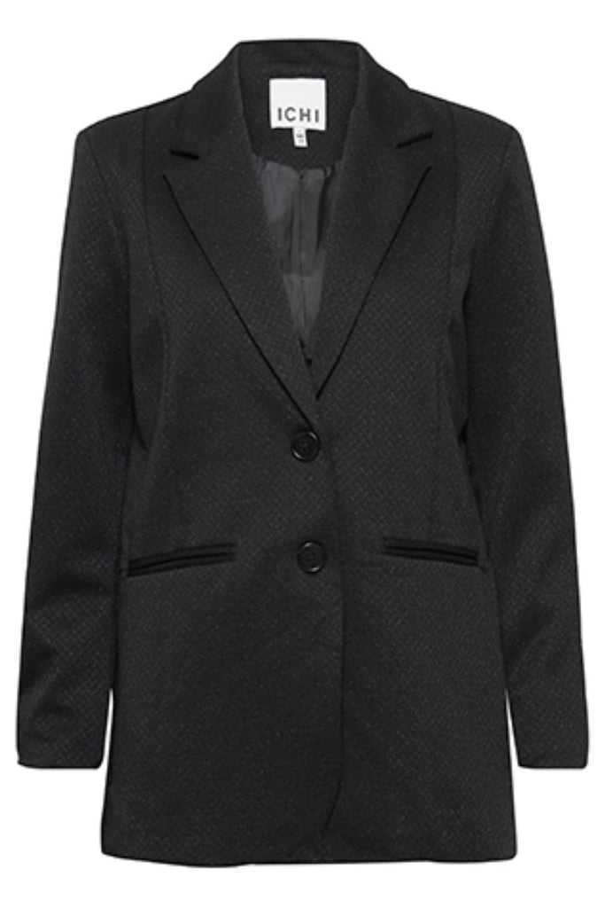 Ichi Kate Lurex Sparkles Oversized Blazer