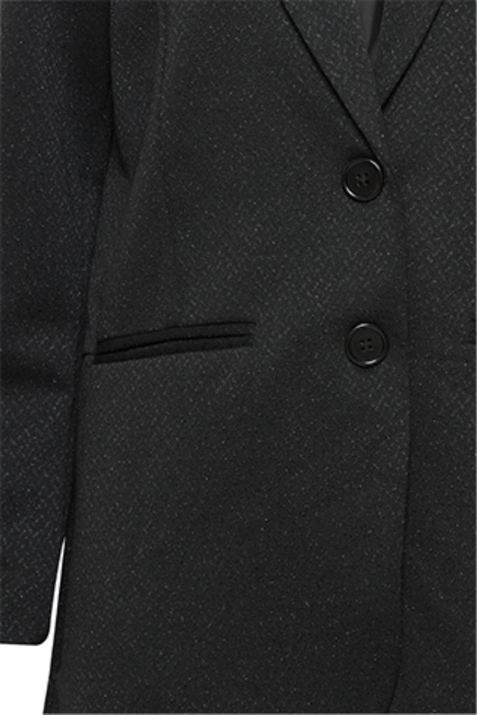 Ichi Kate Lurex Sparkles Oversized Blazer