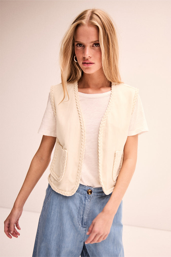 Ichi Jalia Vest Cream