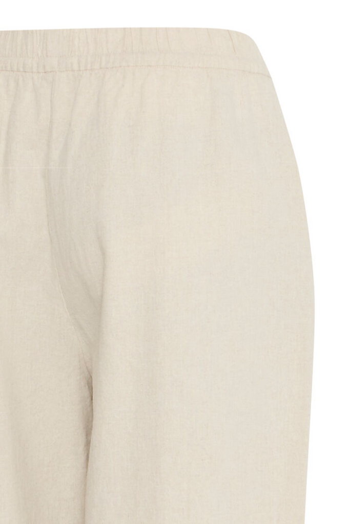Ichi Linno Barrel Pants Cream