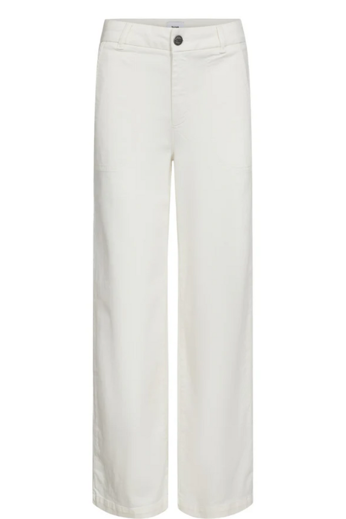 Nümph Amber Pocket HighRise Wide Leg Jean White