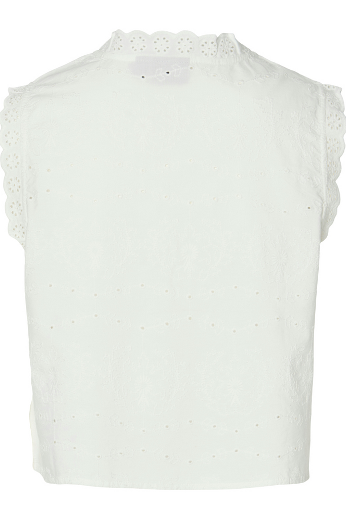 Pieces Talia Short Sleeve Tie Top