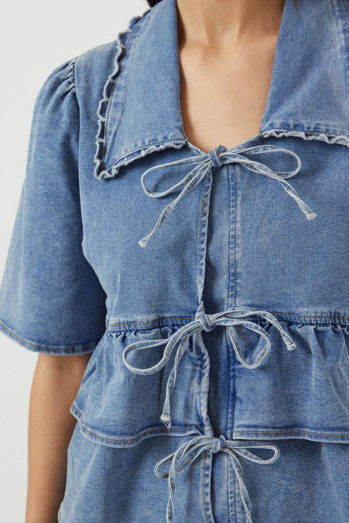 YAS Scala Denim Top
