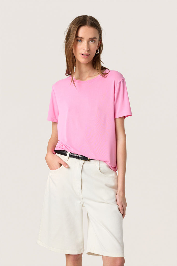 Soaked in Luxury Columbine Crew Neck T Shirt
