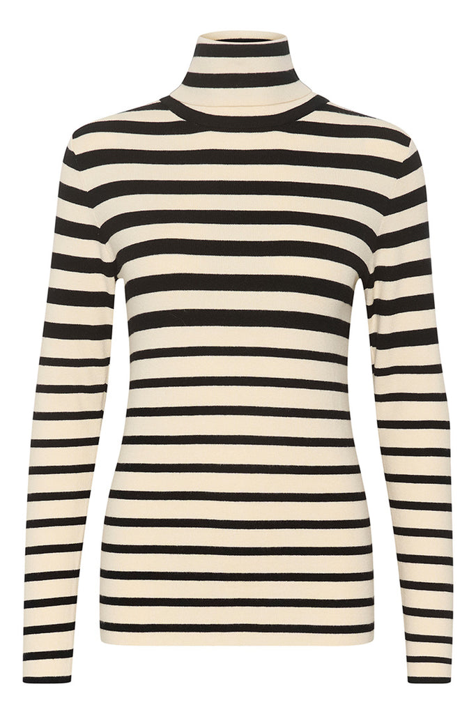 Soaked in Luxury Spina Striped Rollneck