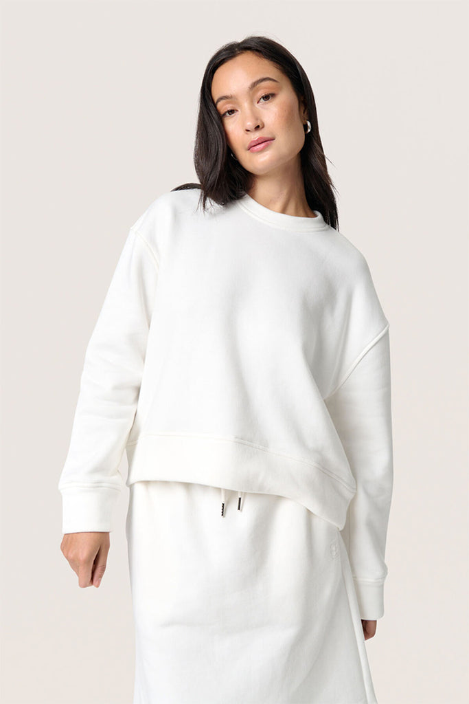 Soaked in Luxury Rolanda sweatshirt white
