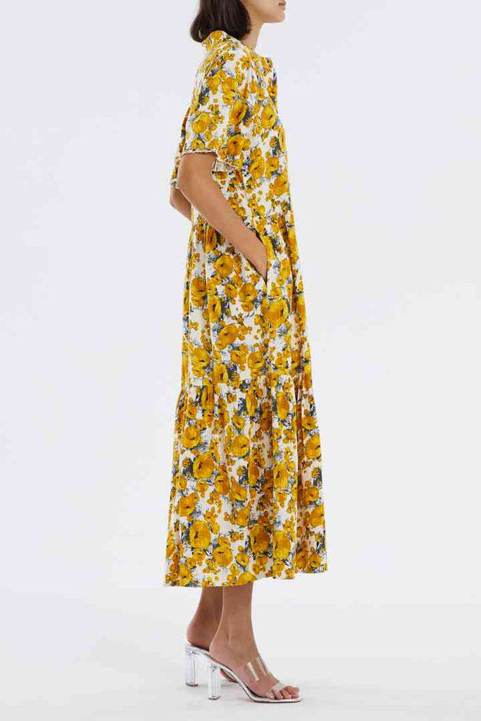 Lollys laundry Fie Mustard Print Dress
