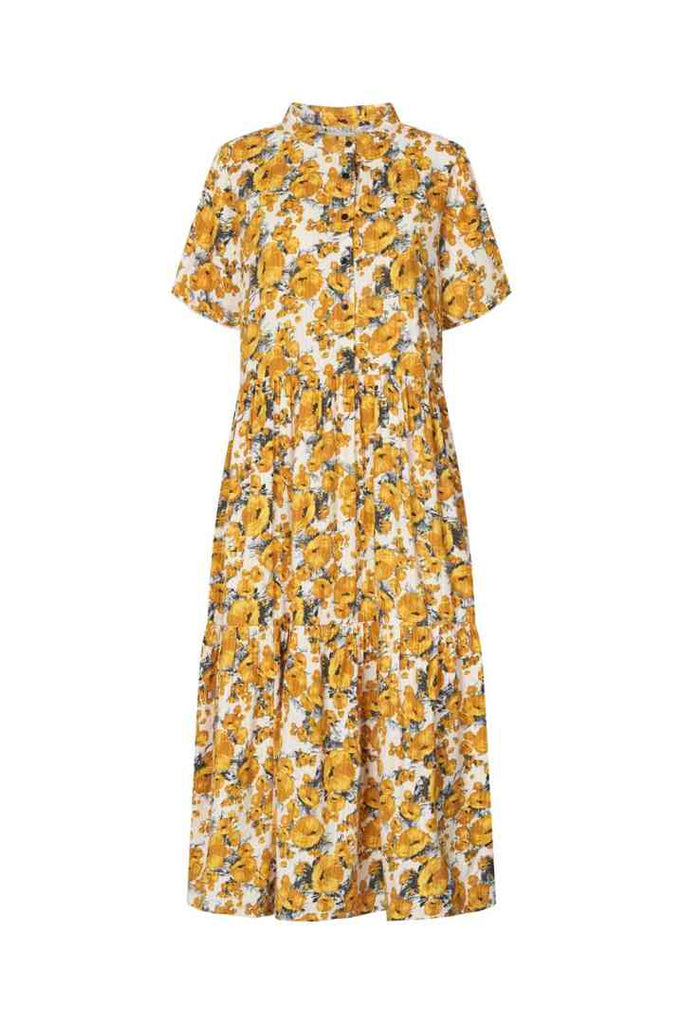 Lollys laundry Fie Mustard Print Dress