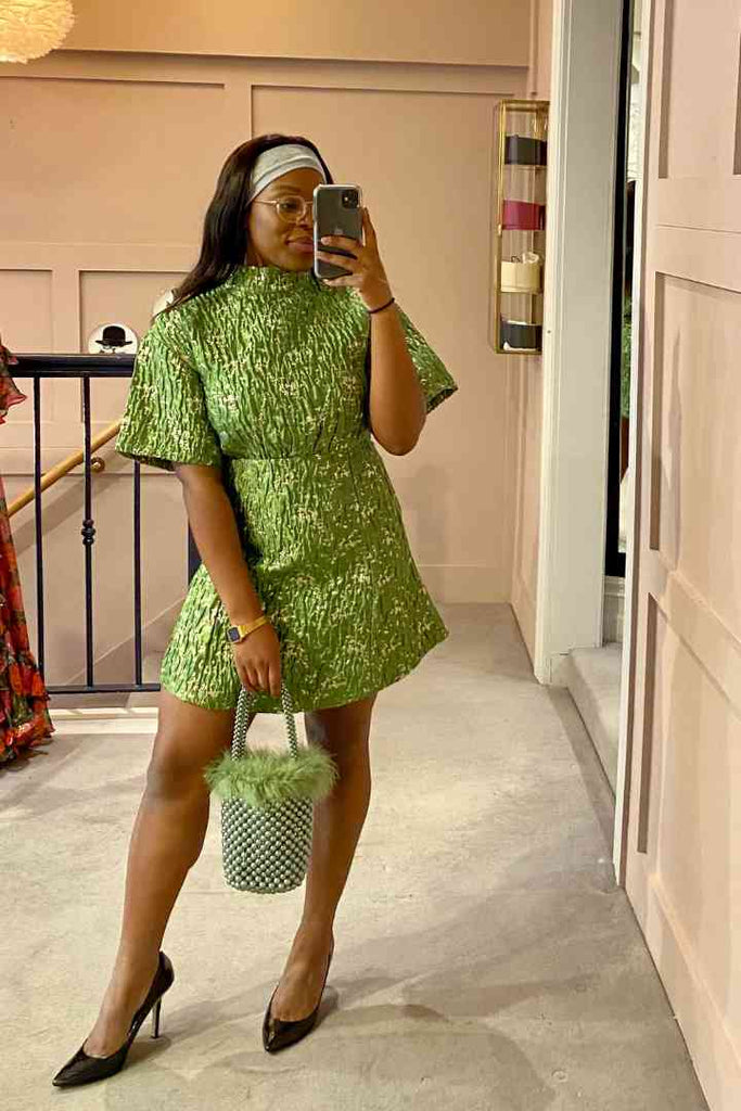 Sister Jane Sera Jacquard Mini Dress