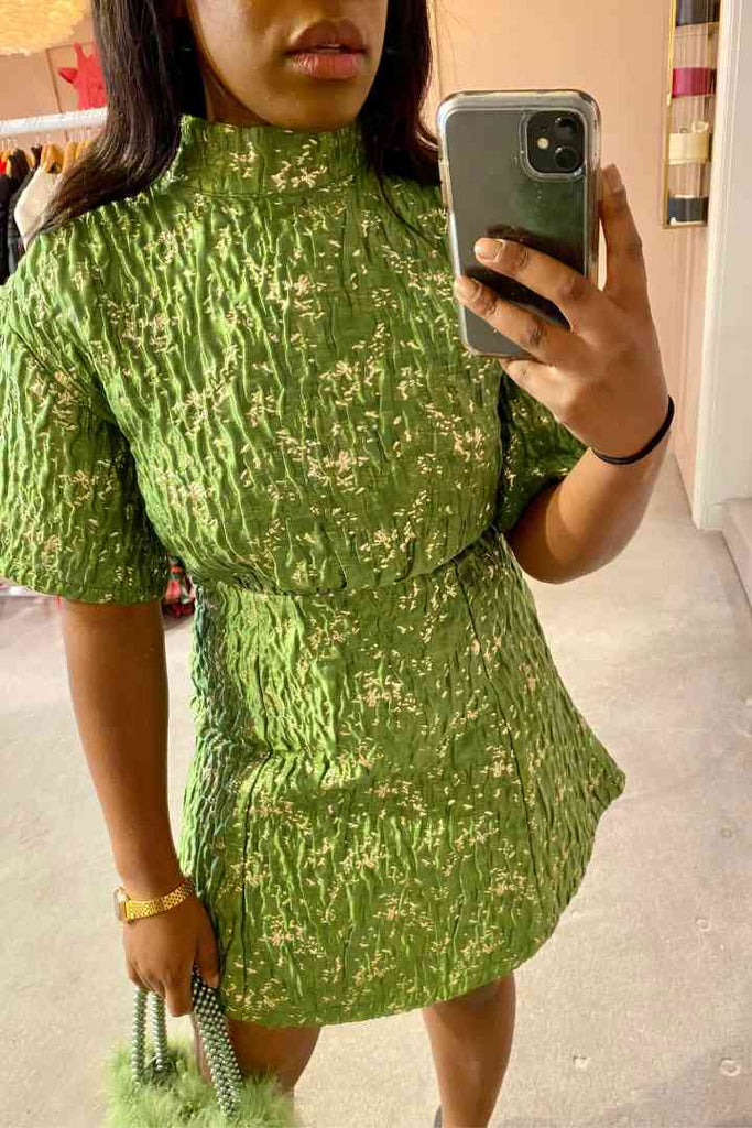 Sister Jane Sera Jacquard Mini Dress