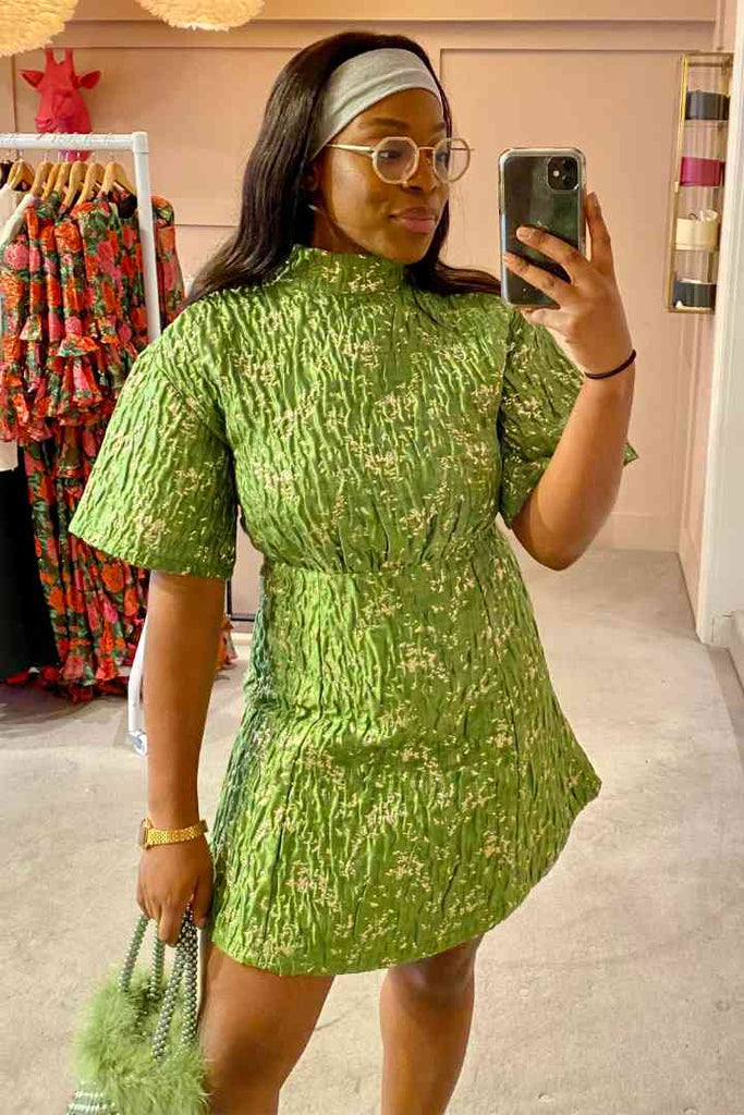 Sister Jane Sera Jacquard Mini Dress