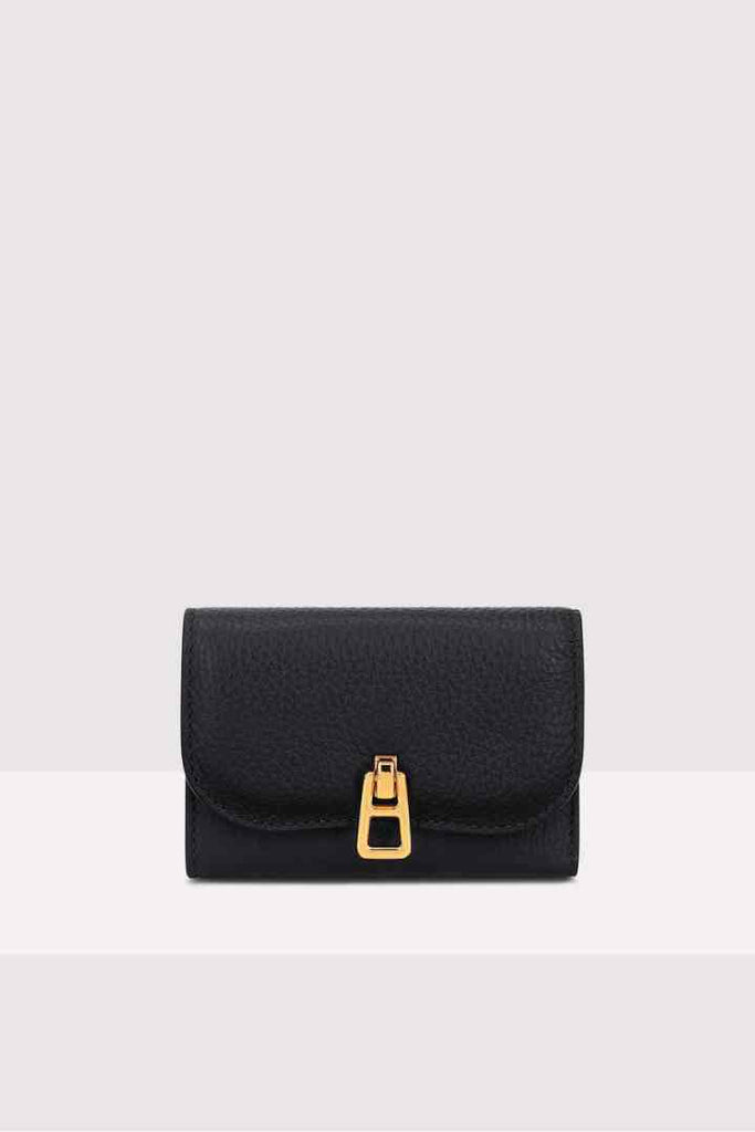 Coccinelle Grained Leather Wallet Black O/S