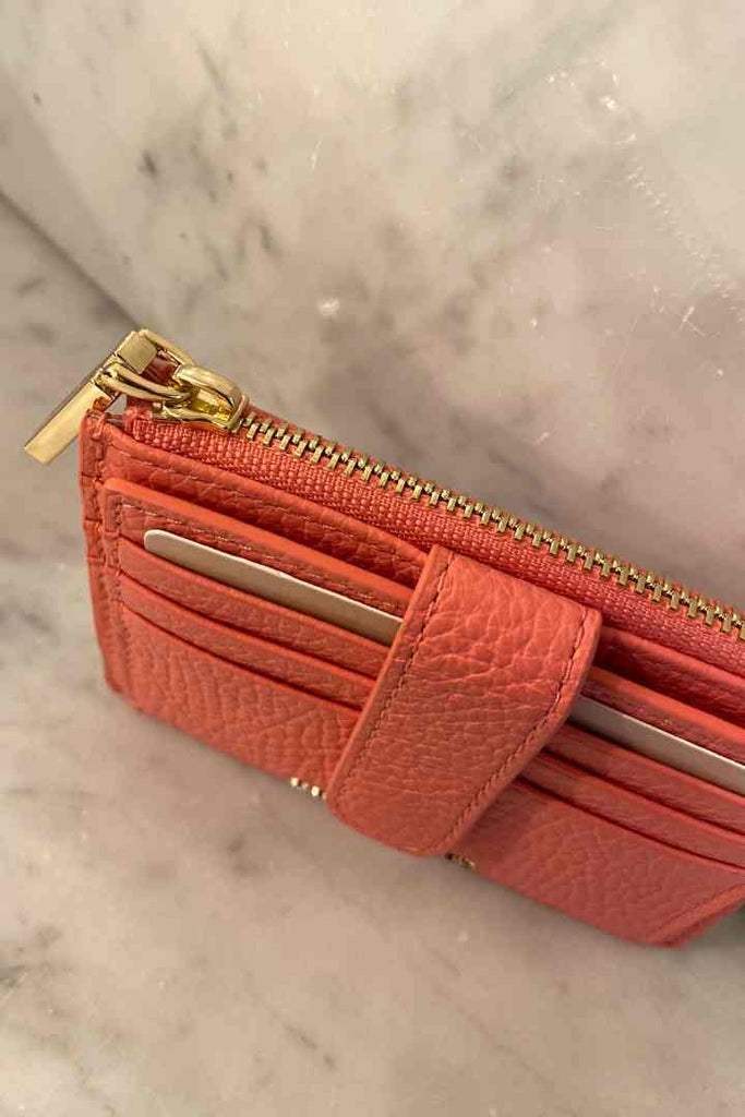 Coccinelle Grained Leather Card Holder
