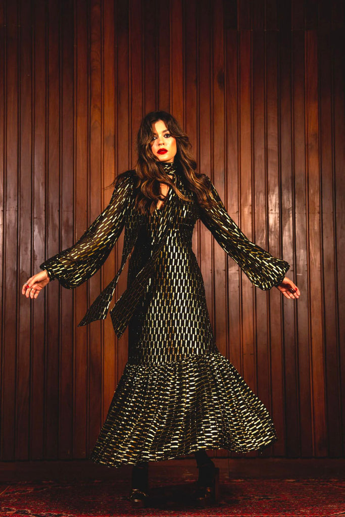 Queens of Archive Alabama Maxi Dress Black