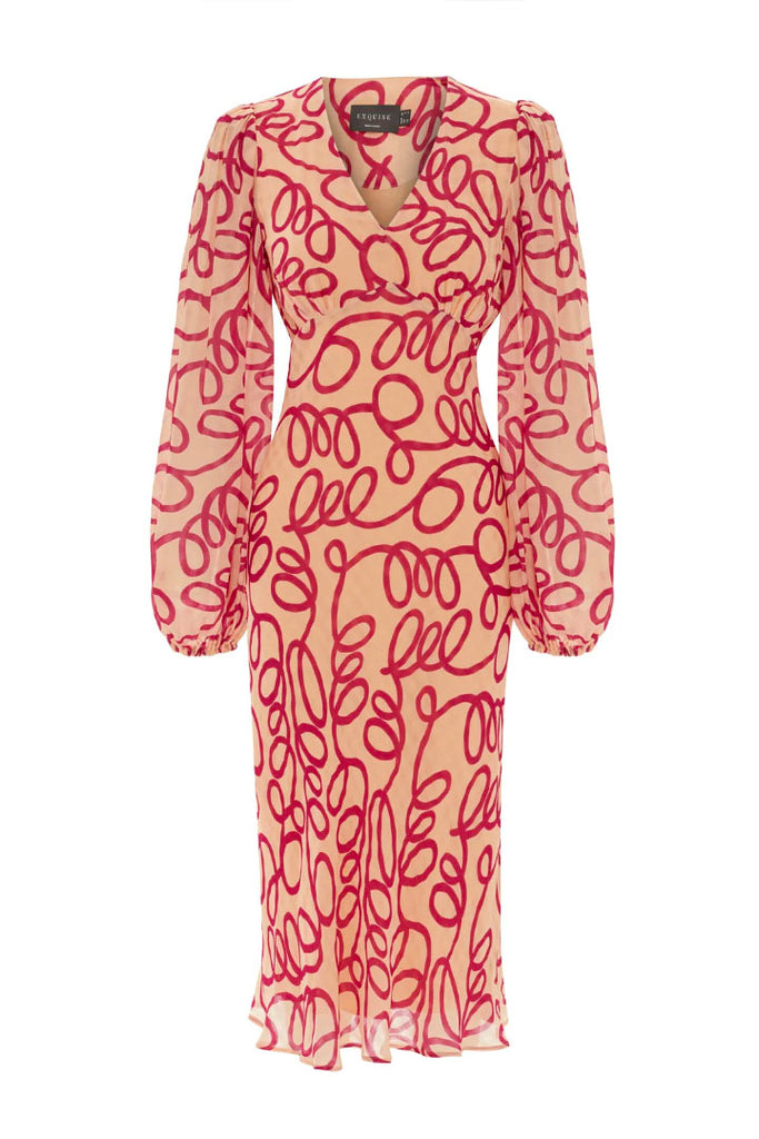 Exquise Blush Squiggle Dress