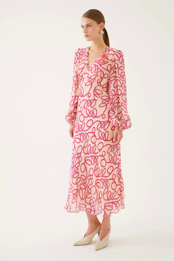 Exquise Blush Squiggle Dress