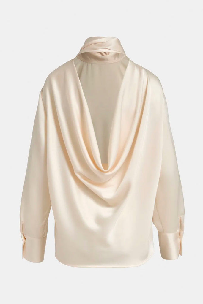 Essential Antwerp Esatin Pussy Bow Top