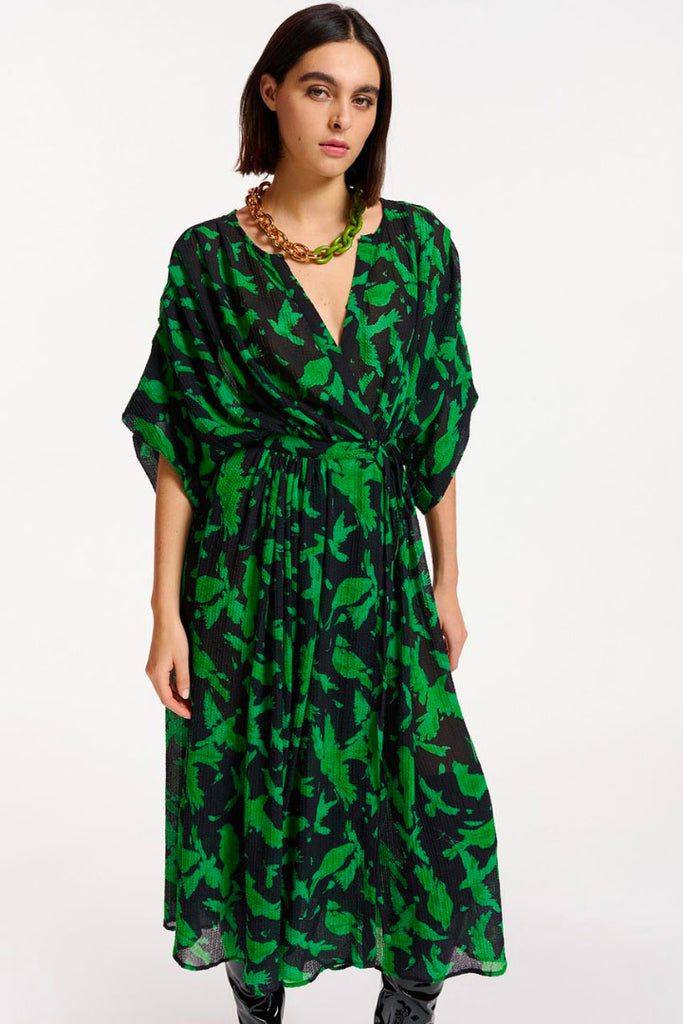 Essential Antwerp Evray Oversized Wrap Dress Black
