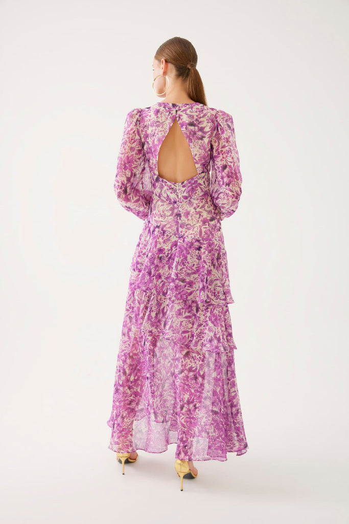 Exquise Lilac Tiered Dress