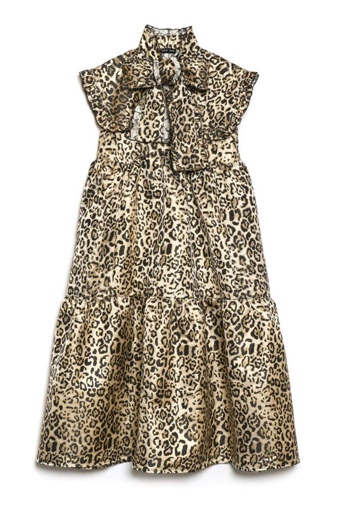 Sister Jane Fame Leopard Tiered Midi Dress