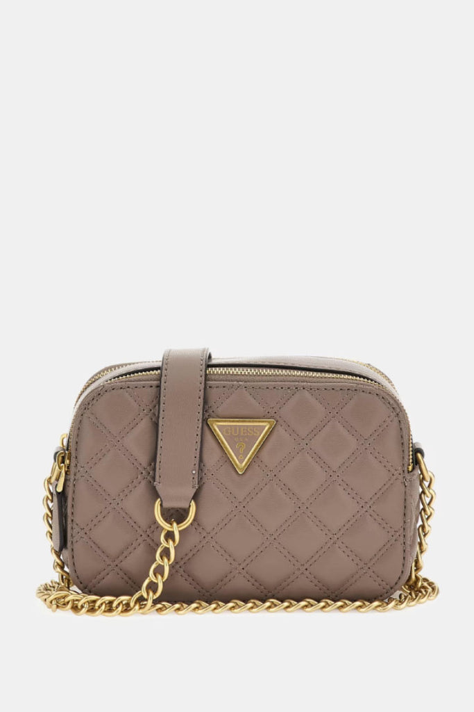 Guess Accessories Giully Quilted Mini Crossbody Brown OS