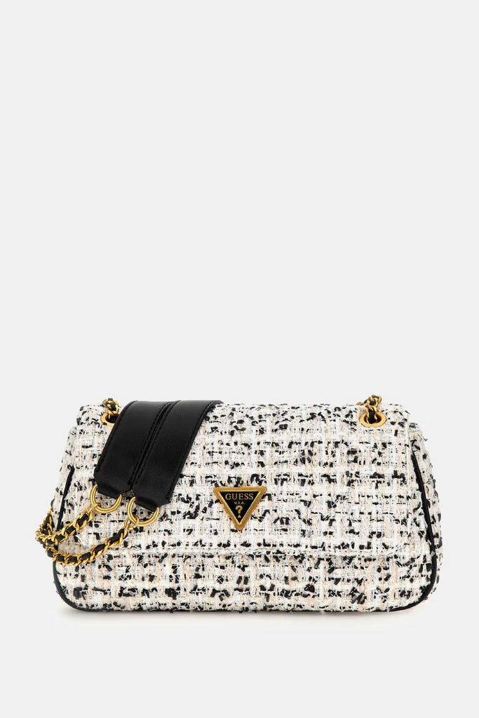 Guess Accessories Giully Tweed Crossbody Black OS