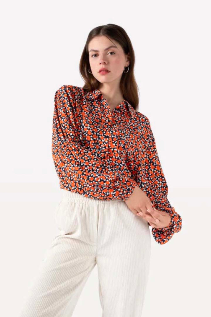 Another Label Jayla Dot Shirt Black