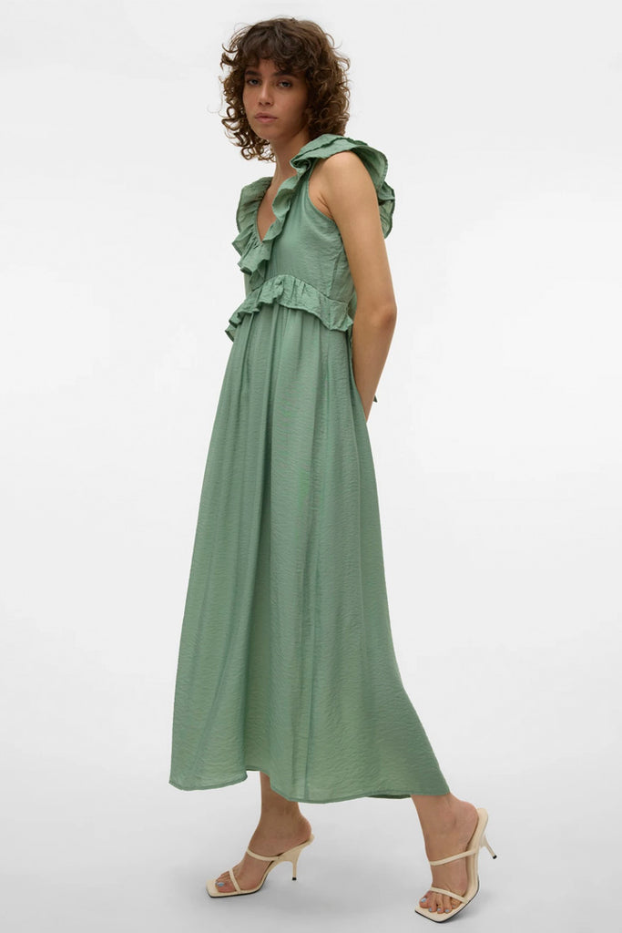 Vero Moda Josie Ankle Dress Green