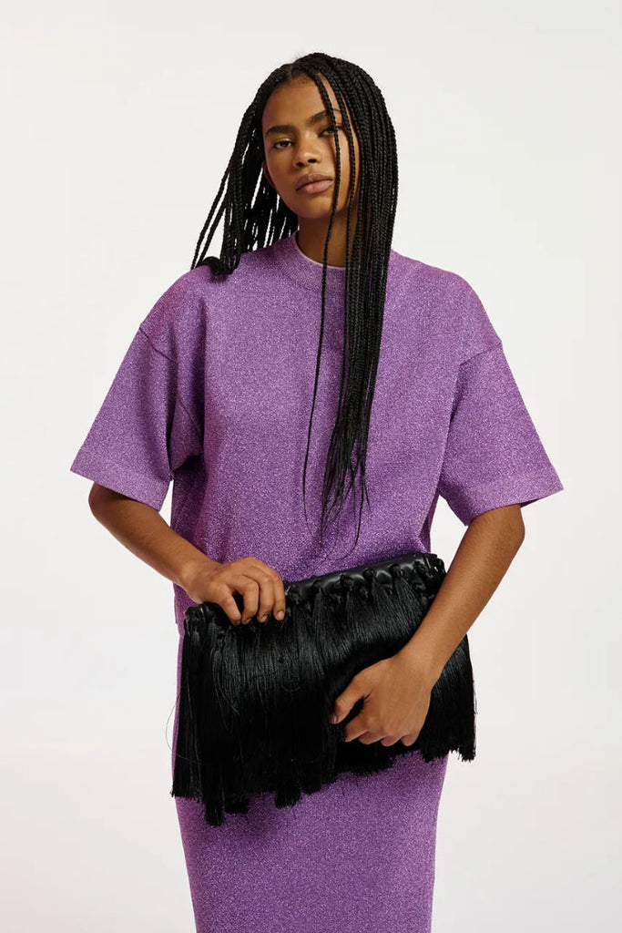 Essential Antwerp Enzalez Fringes Pouch Bag Black OS