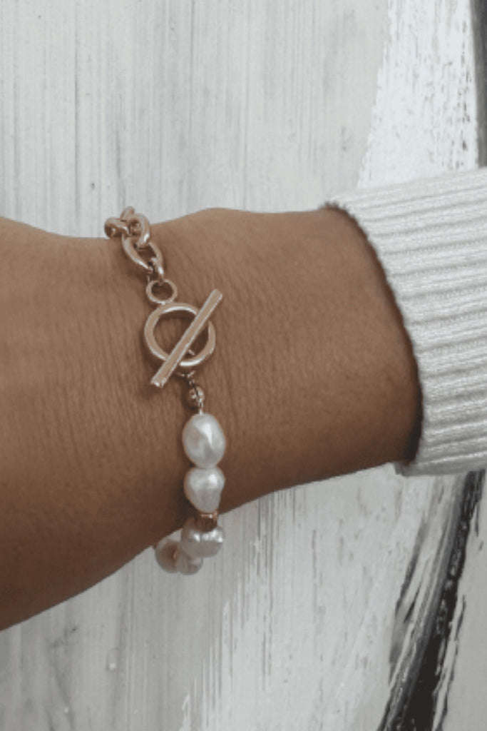 Olia Flora Bracelet Freshwater Pearl