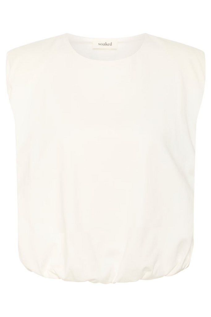 Soaked in Luxury Jina Balloon Tank Top White