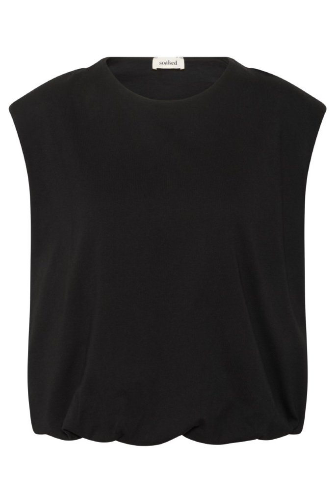 Soaked in Luxury Jina Balloon Tank Top Black