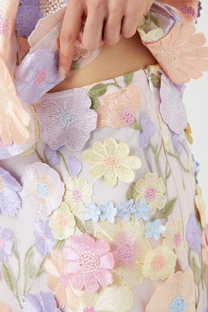 YAS Flowering High Waist Skirt