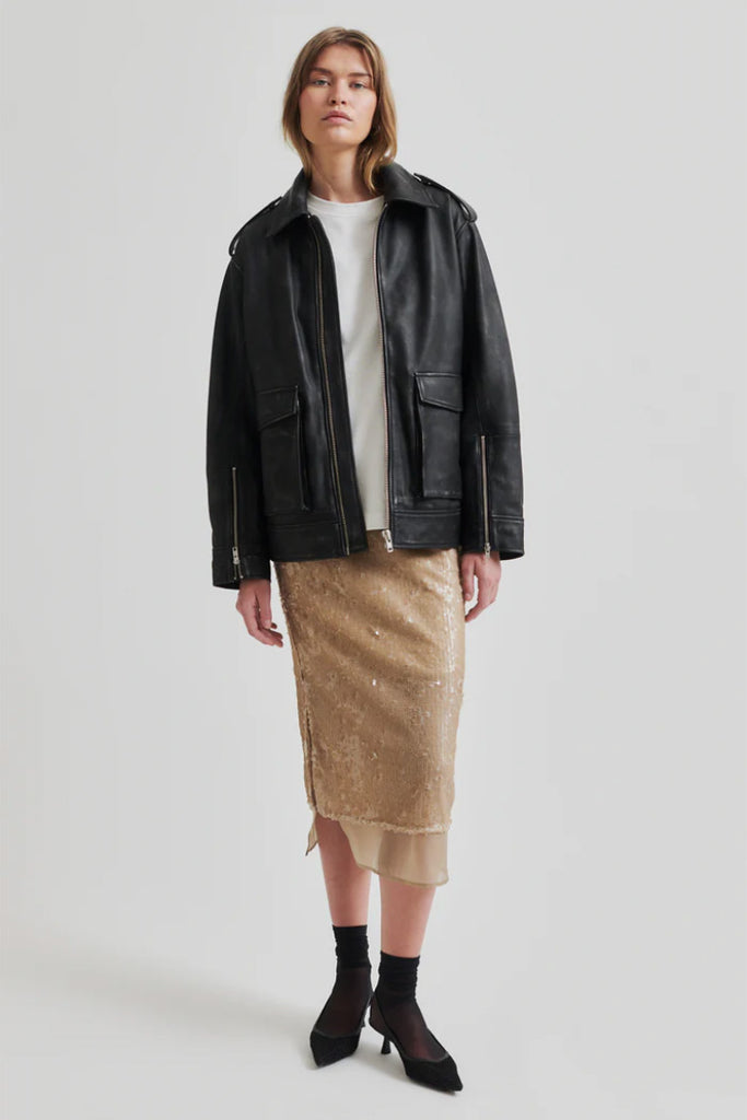 SECOND FEMALE Cebelle Sequin Skirt