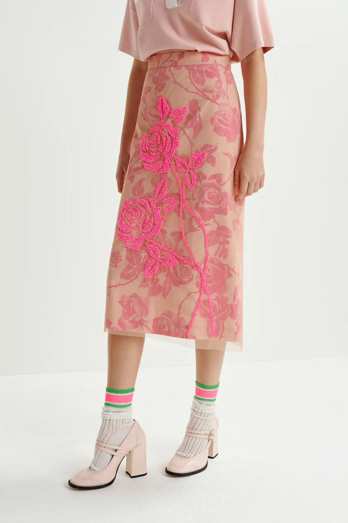Essential Antwerp Hisces Tulle Midi Skirt