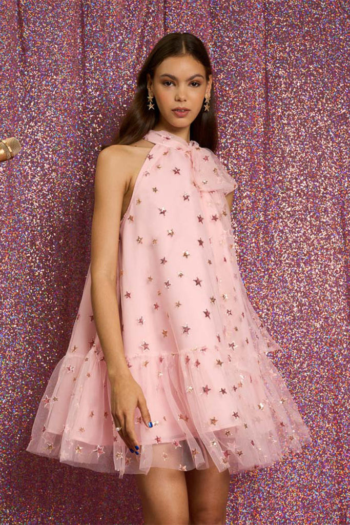 Sister Jane Layla Star Mini Dress Pink
