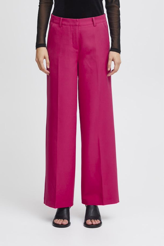 Ichi Lexi Wide Pants Pink 16