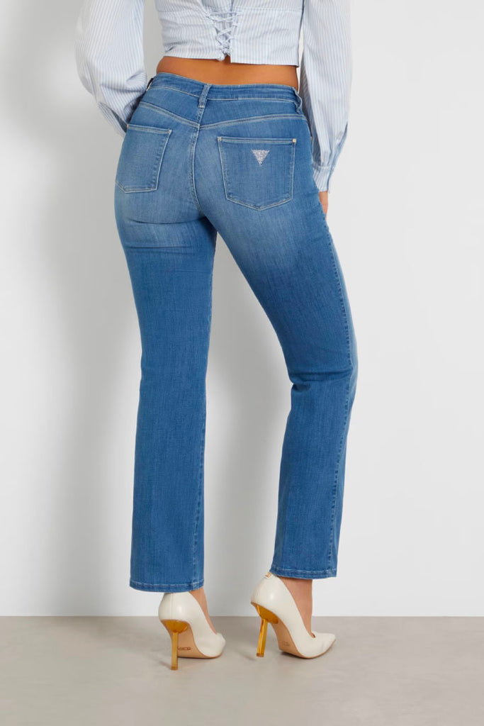 Guess Sexy Straight Mid Rise Blue 32